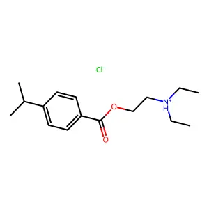 Isopropylcaine hydrochloride structure