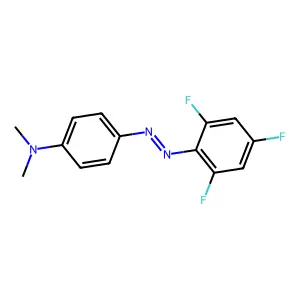 N,N-dimethyl-4-[(2,4,6-trifluorophenyl)diazenyl]aniline structure