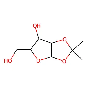 1,2-O-Isopropylidene-b-L-lyxofuranose structure