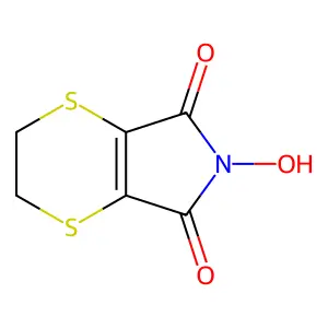 p-DITHIIN-2,3-DICARBOXIMIDE, 5,6-DIHYDRO-N-HYDROXY- structure