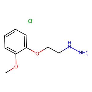 (2-(o-Methoxyphenoxy)ethyl)hydrazine hydrochloride structure