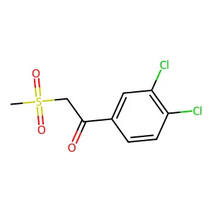 1-(3,4-dichlorophenyl)-2-methylsulfonylethanone structure