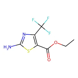 ethyl 2-amino-4-(trifluoromethyl)-1,3-thiazole-5-carboxylate structure