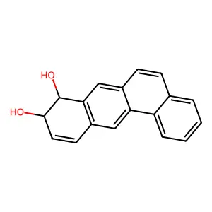 trans-8,9-Dihydro-benz(a)anthracene-8,9-diol structure