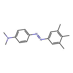 N,N-dimethyl-4-[(3,4,5-trimethylphenyl)diazenyl]aniline structure