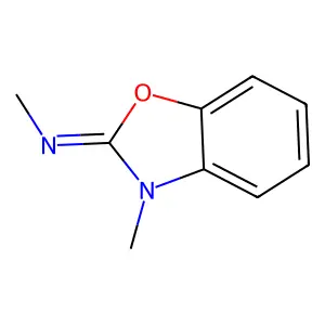 3-Methyl-2-(methylimino)benzoxazoline structure