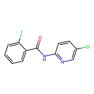 N-(5-Chloro-2-pyridinyl)-2-fluorobenzamide structure
