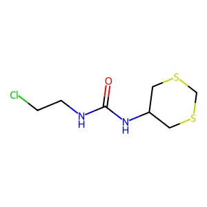 1-(2-chloroethyl)-3-(1,3-dithian-5-yl)urea structure