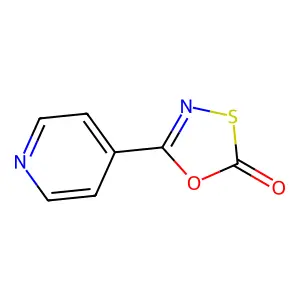 1,3,4-Oxathiazol-2-one, 5-(4-pyridinyl)- structure