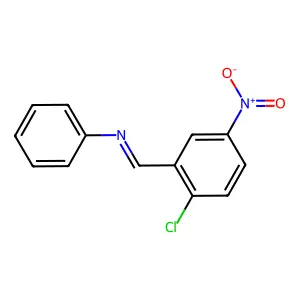 1-(2-chloro-5-nitrophenyl)-N-phenylmethanimine structure