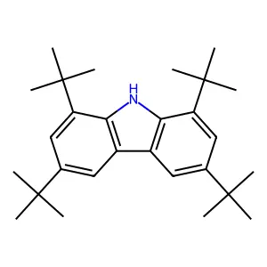 1,3,6,8-Tetra-tert-butylcarbazole structure