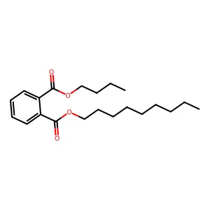 Butyl nonyl phthalate structure