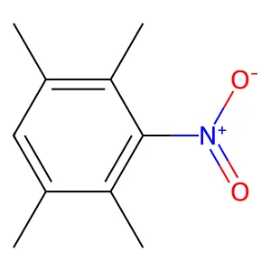1,2,4,5-tetramethyl-3-nitrobenzene structure