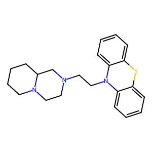 10-[2-(1,3,4,6,7,8,9,9a-octahydropyrido[1,2-a]pyrazin-2-yl)ethyl]phenothiazine structure