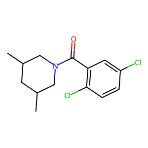 1-(2,5-Dichlorobenzoyl)-3,5-dimethylpiperidine structure