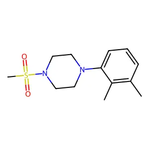 1-(2,3-dimethylphenyl)-4-methylsulfonylpiperazine structure