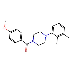 1-(2,3-dimethylphenyl)-4-(4-methoxybenzoyl)piperazine structure