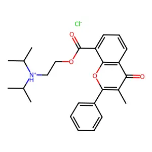 Diisopropylamino 3-methylflavone-8-carboxylate hydrochloride structure