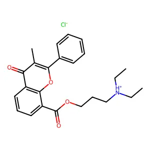 diethyl-[3-(3-methyl-4-oxo-2-phenylchromene-8-carbonyl)oxypropyl]azanium chloride structure