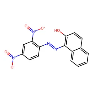 1-[(2,4-dinitrophenyl)diazenyl]naphthalen-2-ol structure