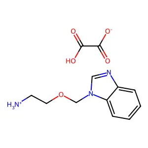 1-((2-Aminoethoxy)methyl)benzimidazole oxalate structure