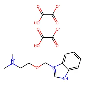 1-((2-(Dimethylamino)ethoxy)methyl)-benzimidazole dioxalate structure