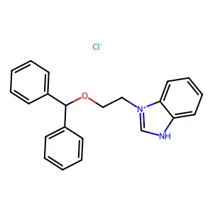 1-(2-(Diphenylmethoxy)ethyl)-benzimidazole hydrochloride structure