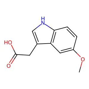 5-Methoxyindole-3-acetic acid structure