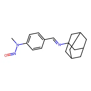 N-[4-(1-adamantyliminomethyl)phenyl]-N-methylnitrous amide structure
