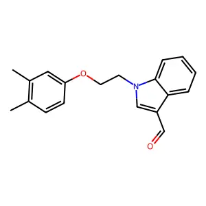 1-[2-(3,4-dimethylphenoxy)ethyl]-1H-indole-3-carbaldehyde structure