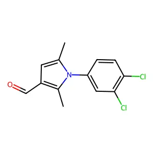 1-(3,4-dichlorophenyl)-2,5-dimethylpyrrole-3-carbaldehyde structure