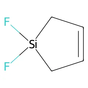 1,1-Difluoro-1-silacyclo-3-pentene structure