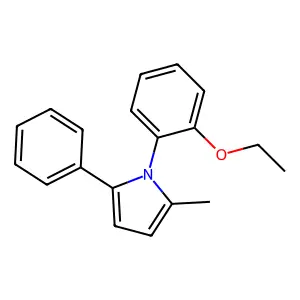 1-(2-ethoxyphenyl)-2-methyl-5-phenylpyrrole structure
