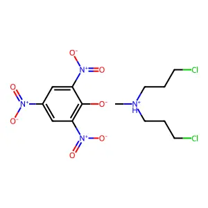 N-Methyl-3,3'-dichlorodipropylamine picrate structure
