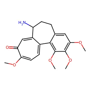(7S)-7-amino-1,2,3,10-tetramethoxy-6,7-dihydro-5H-benzo[a]heptalen-9-one structure
