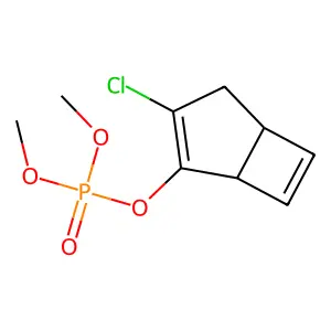 (3-chloro-2-bicyclo[3.2.0]hepta-2,6-dienyl) dimethyl phosphate structure