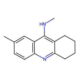 N,7-dimethyl-1,2,3,4-tetrahydroacridin-9-amine structure