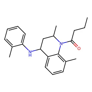 1-{2,8-dimethyl-4-[(2-methylphenyl)amino]-3,4-dihydroquinolin-1(2H)-yl}butan-1-one structure