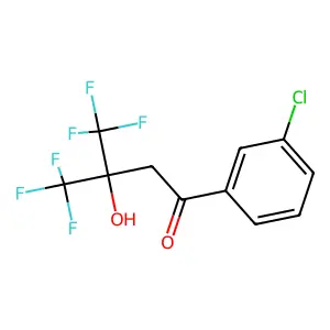 1-(3-Chlorophenyl)-4,4,4-trifluoro-3-hydroxy-3-(trifluoromethyl)-1-butanone structure