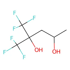 1,1,1-trifluoro-2-(trifluoromethyl)pentane-2,4-diol structure
