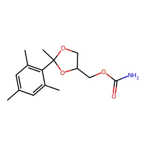 trans-2-p-Cumenyl-2-methyl-1,3-dioxolane-4-methanol carbamate structure