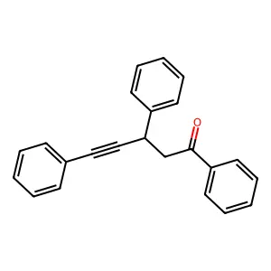 1,3,5-triphenylpent-4-yn-1-one structure