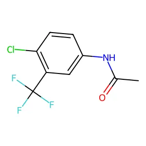 N-[4-chloro-3-(trifluoromethyl)phenyl]acetamide structure