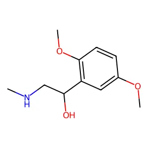 1-(2,5-dimethoxyphenyl)-2-(methylamino)ethanol structure