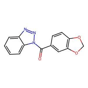 1,3-benzodioxol-5-yl(benzotriazol-1-yl)methanone structure