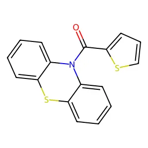 10H-phenothiazin-10-yl(thiophen-2-yl)methanone structure