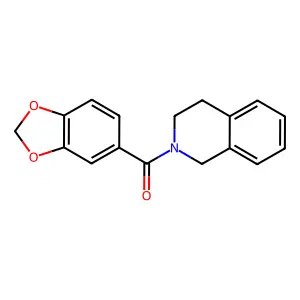 1,3-benzodioxol-5-yl(3,4-dihydroisoquinolin-2(1H)-yl)methanone structure