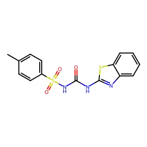 1-(1,3-benzothiazol-2-yl)-3-(4-methylphenyl)sulfonylurea structure