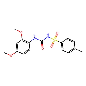 1-(2,4-dimethoxyphenyl)-3-(4-methylphenyl)sulfonylurea structure