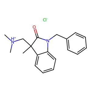 1-Benzyl-3-((dimethylamino)methyl)-3-methyl-2-indolinone hydrochloride structure